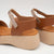 Oh! My Sandals Tan Leather Platform Sandals 5680