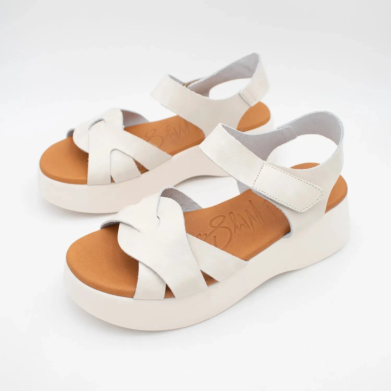OH! MY SANDALS White Patent Sandal – Chic, Comfortable & Dressy