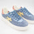 Another Trend Blue Leather Platform Trainers