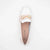 Pitillos glacial pink loafers with gold chain detail