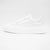 Sleek Chunky White Trainer with Silver Detailing by Meline - Leavys Shoes