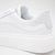 Sleek Chunky White Trainer with Silver Detailing by Meline - Leavys Shoes