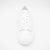 Sleek Chunky White Trainer with Silver Detailing by Meline - Leavys Shoes