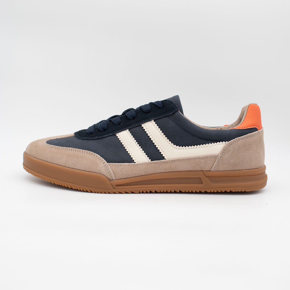 Redz Berlin-01 Retro Trainer – Navy/Beige