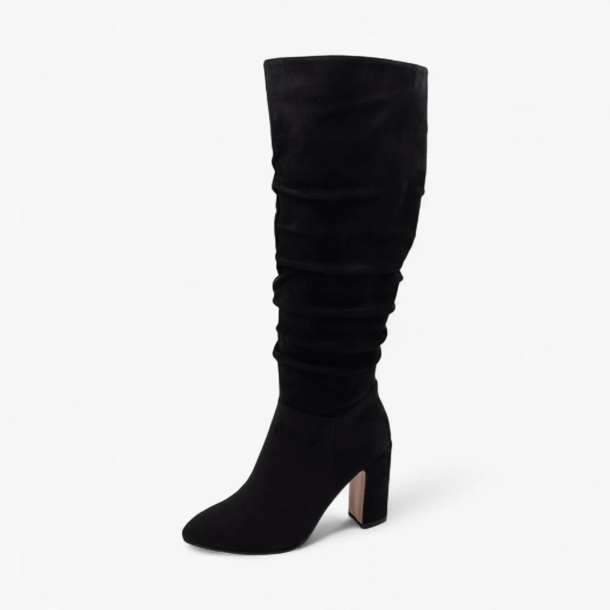 Redz D5491 Knee-High Slouch Boots – Black - Leavys Shoes