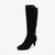 Redz D6398 Knee-High Heeled Boots – Black - Leavys Shoes