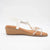 Redz White Embellished Wedge Sandals VIDA