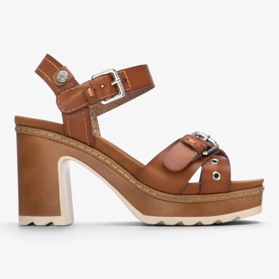 Refresh Camel Sandal (Block Heel) – 175290