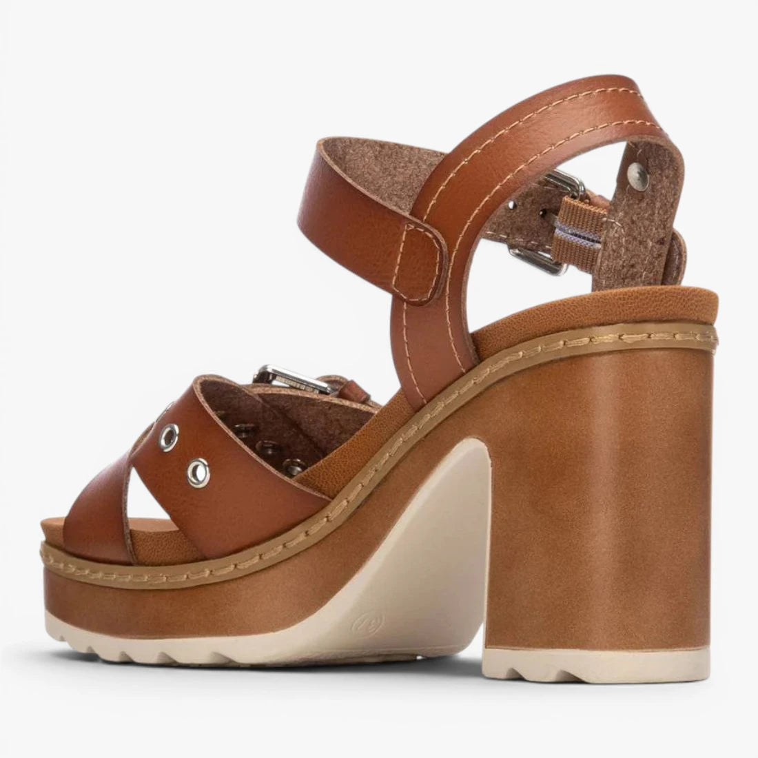 Refresh Camel Sandal (Block Heel) – 175290