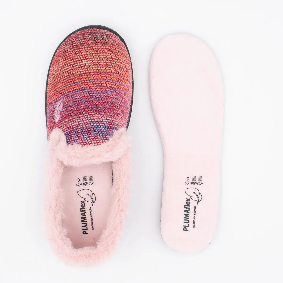 ROAL Plumaflex Women’s Slippers – Removable Eucalyptus Insole – Rojo