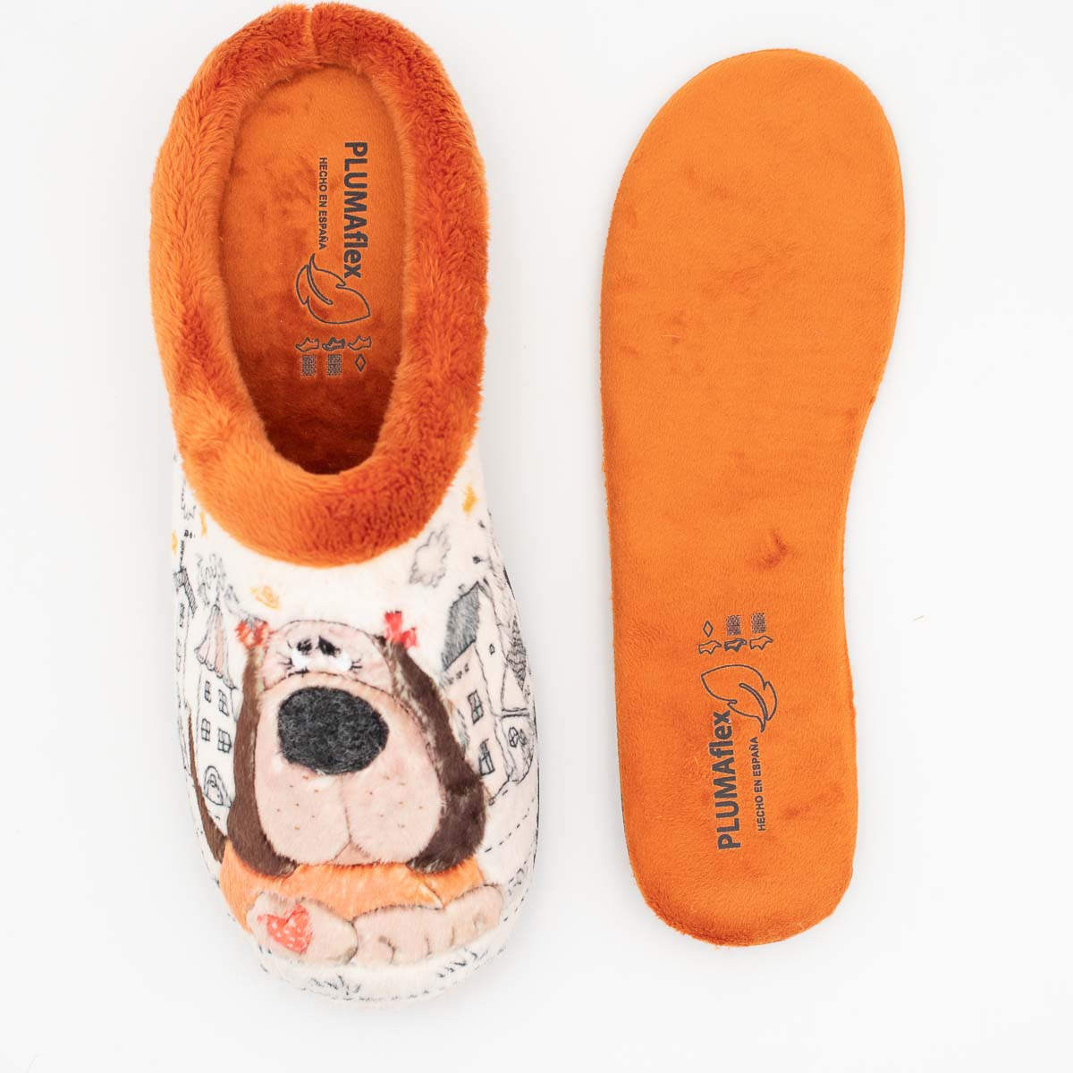 ROAL Plumaflex Women’s Dog Slippers – Removable Eucalyptus Insole – Perro