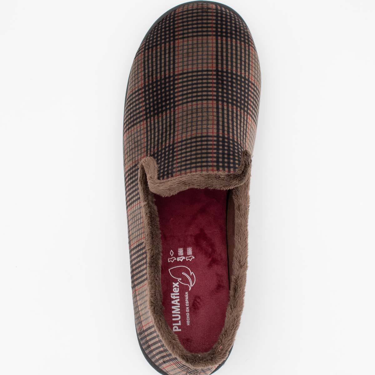 ROAL Plumaflex Men’s Marron Slippers – Removable Eucalyptus Insole