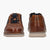 Bugatti Cognac Leather Sneakers with Zip and Perforated Detail