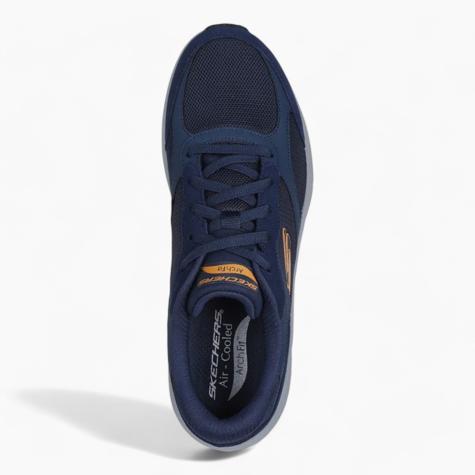 Skechers Arch Fit® 2.0 - The Keep Men's Sneakers – Navy & Orange with Podiatrist-Certified Arch Support