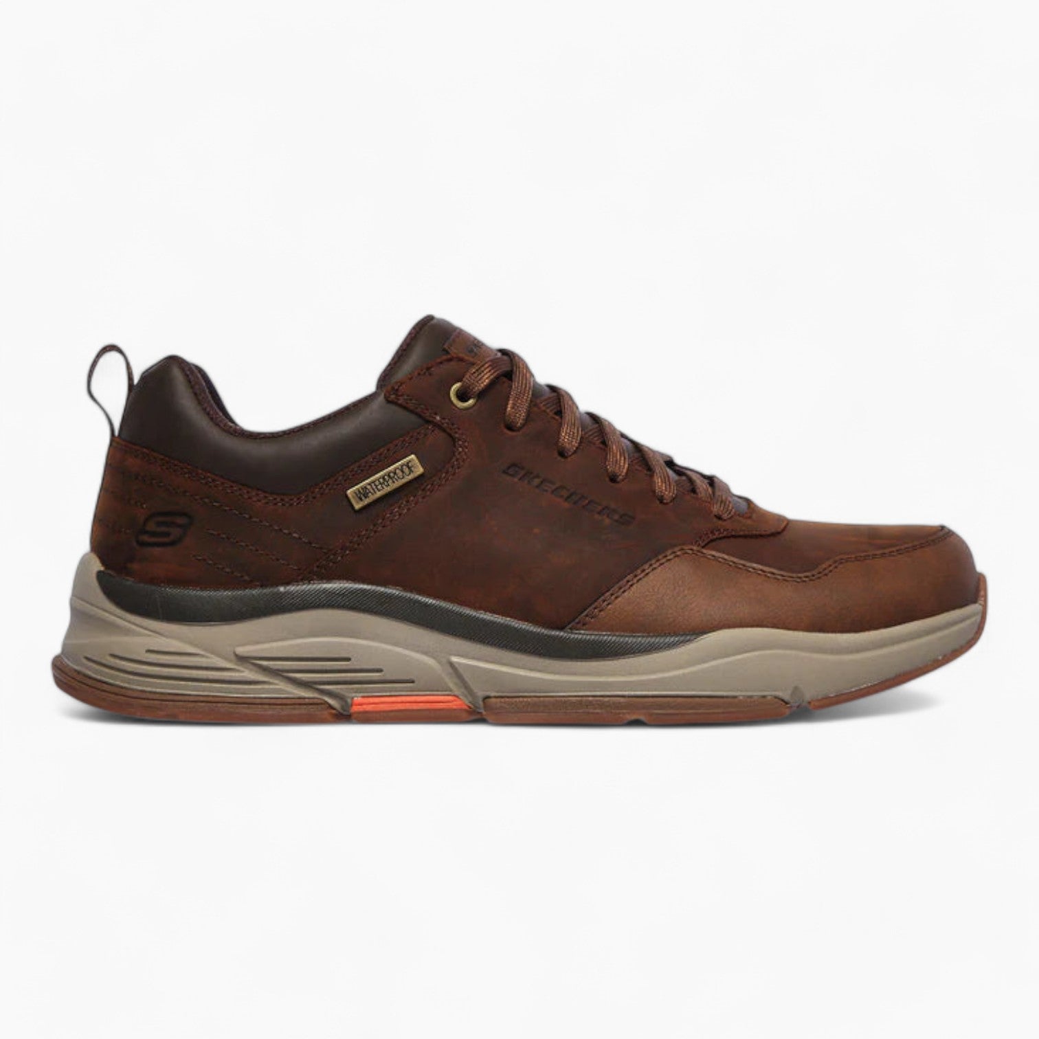 Skechers Relaxed Fit: Benago - Hombre Waterproof Lace-Up Shoes