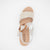 Redz Beige & Gold Wedge Sandal – Sporty Chic with Elegant Touch - Leavys Shoes