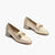 Pitillos Cream Patent Leather Loafer with Gold Chain - Leavys Shoes