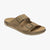 Lotus Natural Suede Mule Sandals with Buckle Fastening