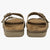 Lotus Natural Suede Mule Sandals with Buckle Fastening