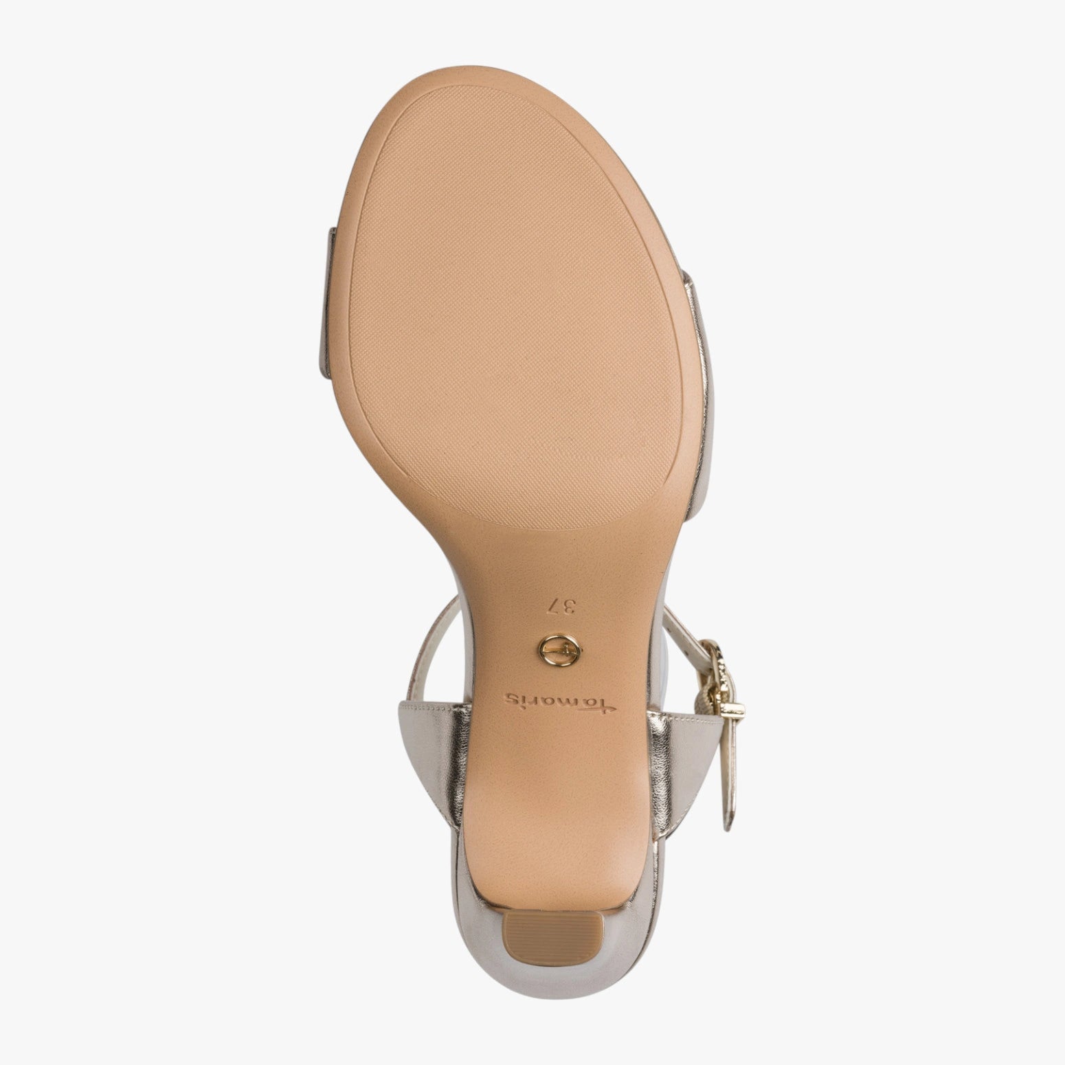 Tamaris Light Gold Vegan Heeled Sandal 1-28008-42-933