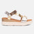 Oh! My Sandals Vania Metallic Leather Sandals