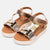 Oh! My Sandals Vania Metallic Leather Sandals