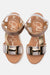 Oh! My Sandals Vania Metallic Leather Sandals