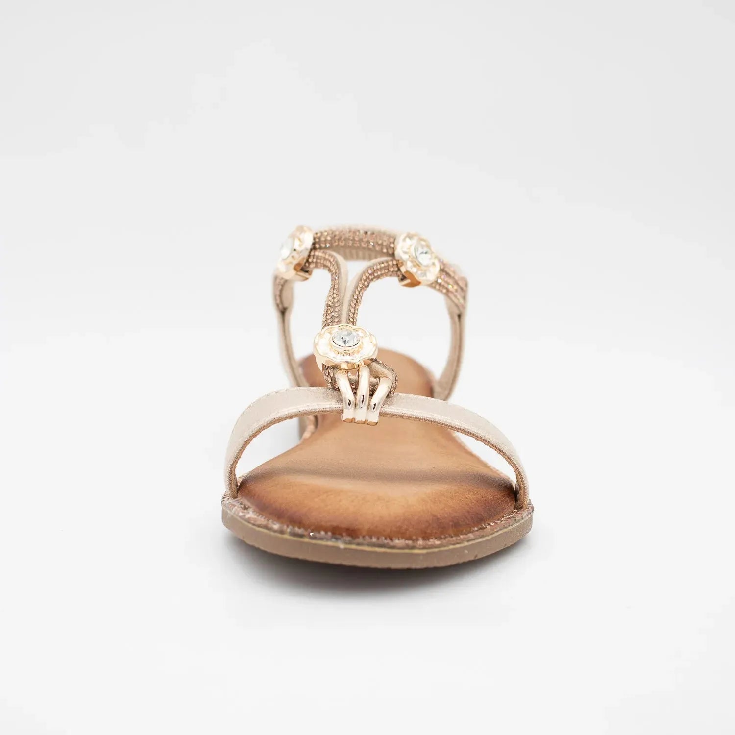 Valentino Conte Gold Sandal – Summer Sparkle in a Golden Finish