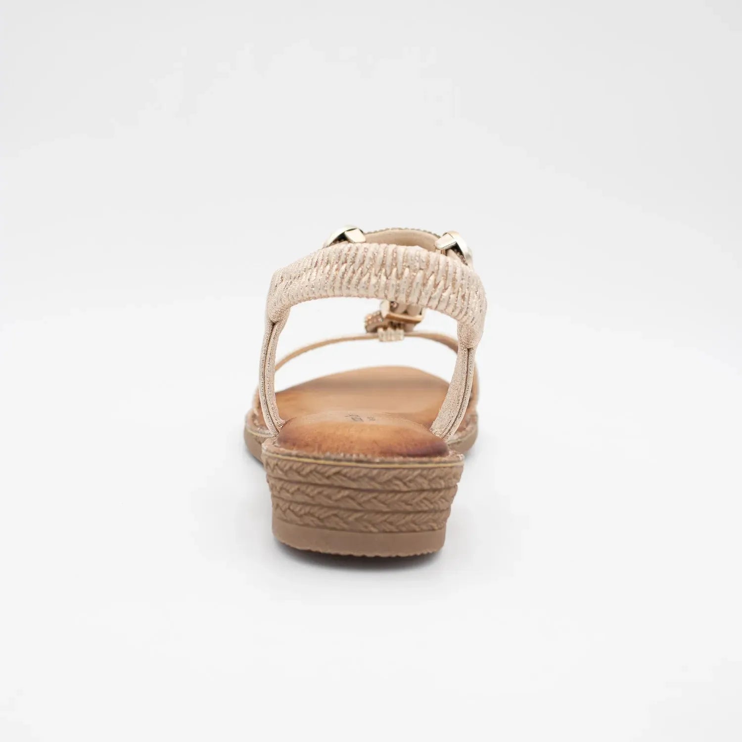 Valentino Conte Gold Sandal – Summer Sparkle in a Golden Finish