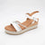 Valentino Conte Summer Wedge Sandal – White Reptile & Sparkle