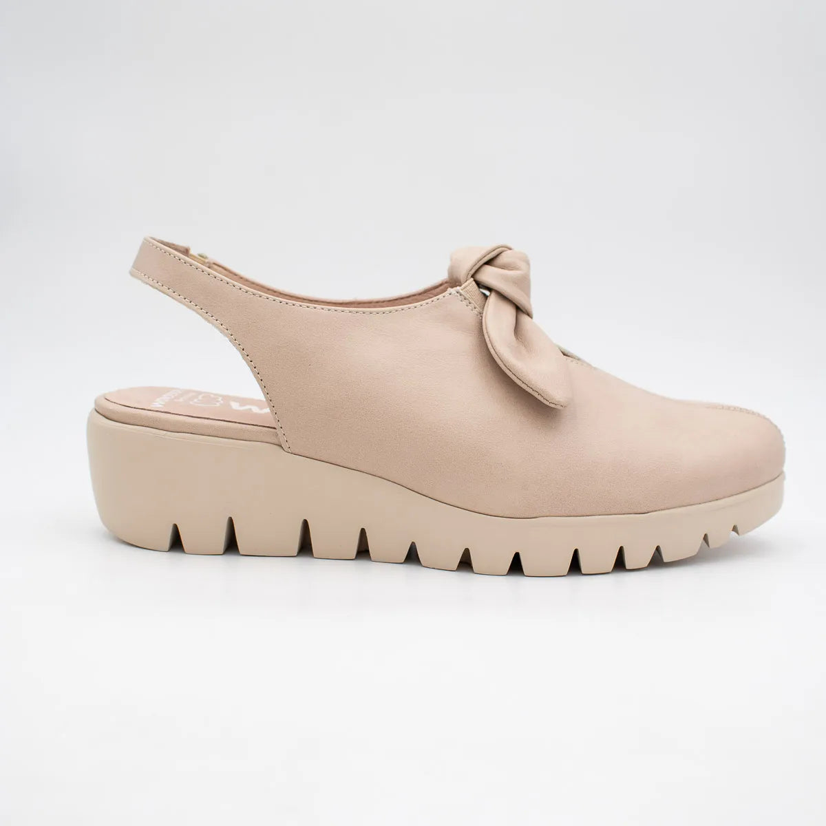 Wonders Beige Shoe (Wedge Heel) - C-33315