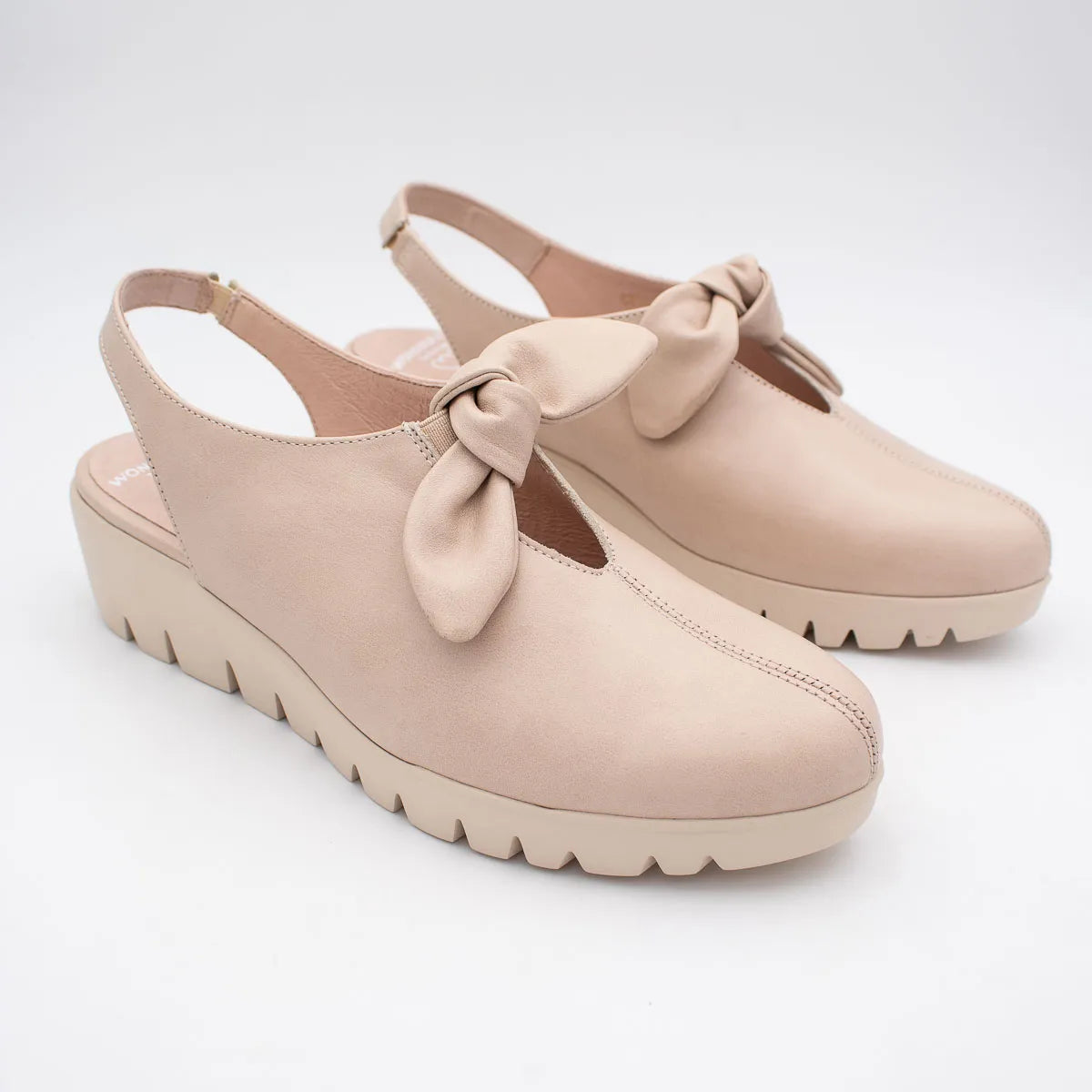 Wonders Beige Shoe (Wedge Heel) - C-33315
