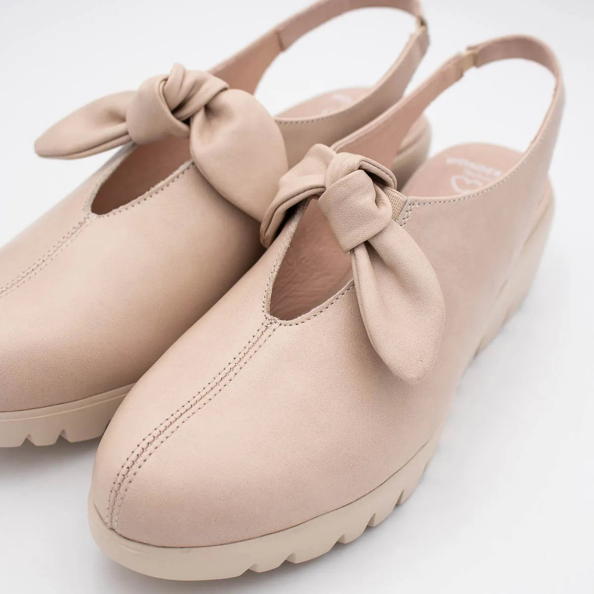 Wonders Beige Shoe (Wedge Heel) - C-33315