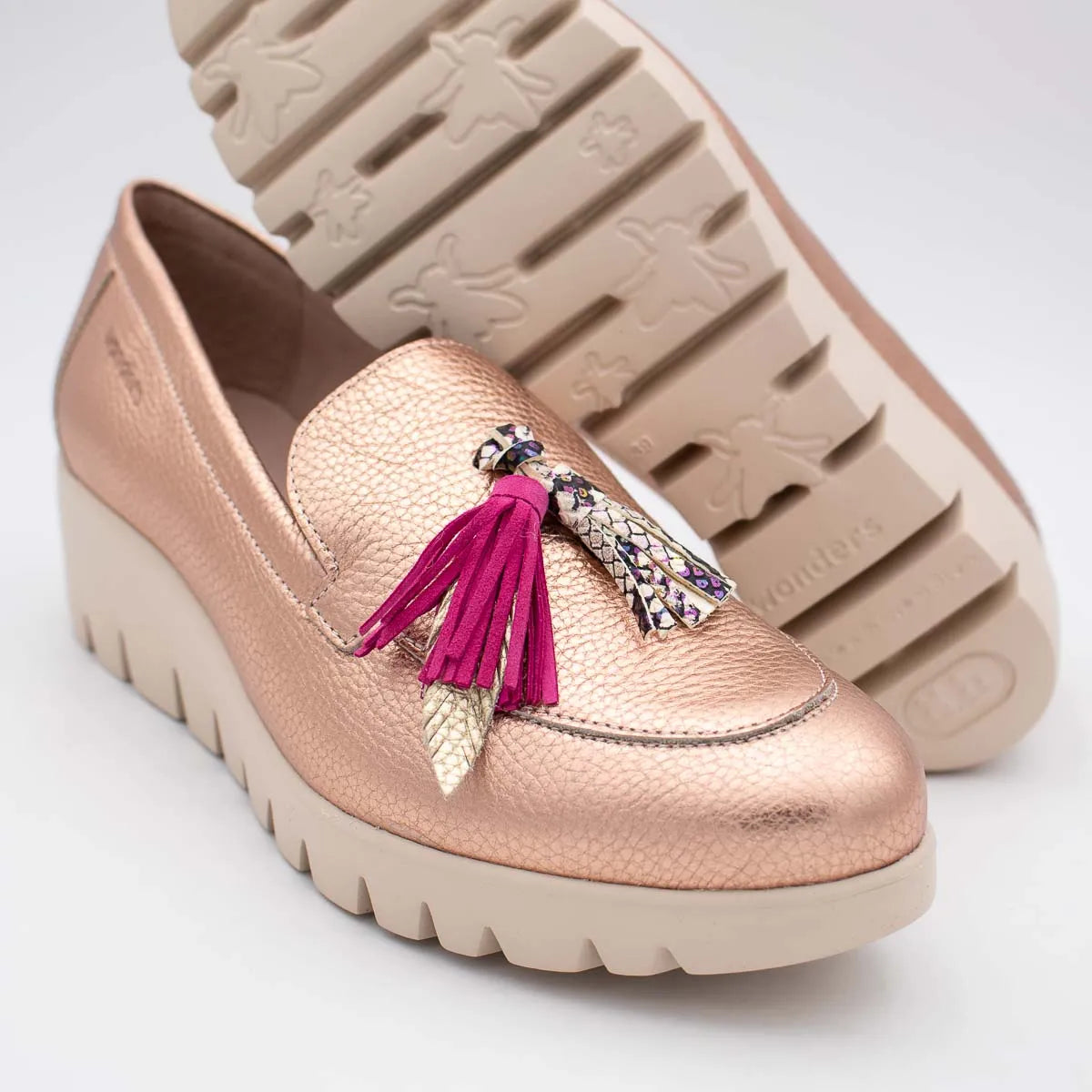 Wonders Rose Gold Loafer (Slip-On) - C-33350