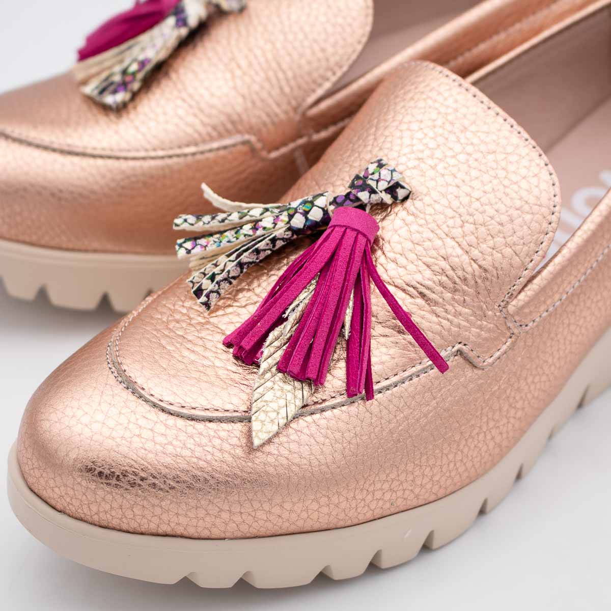 Wonders Rose Gold Loafer (Slip-On) - C-33350