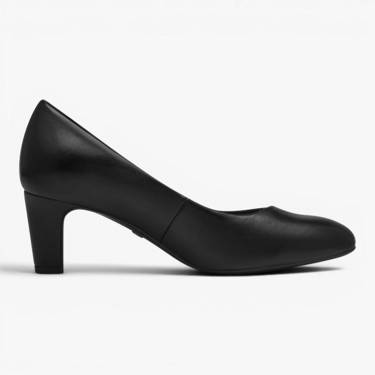 Tamaris Black Matt Court Shoes 1-22419-41-020