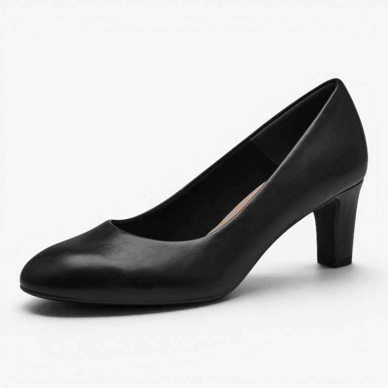 Tamaris Black Matt Court Shoes 1-22419-41-020