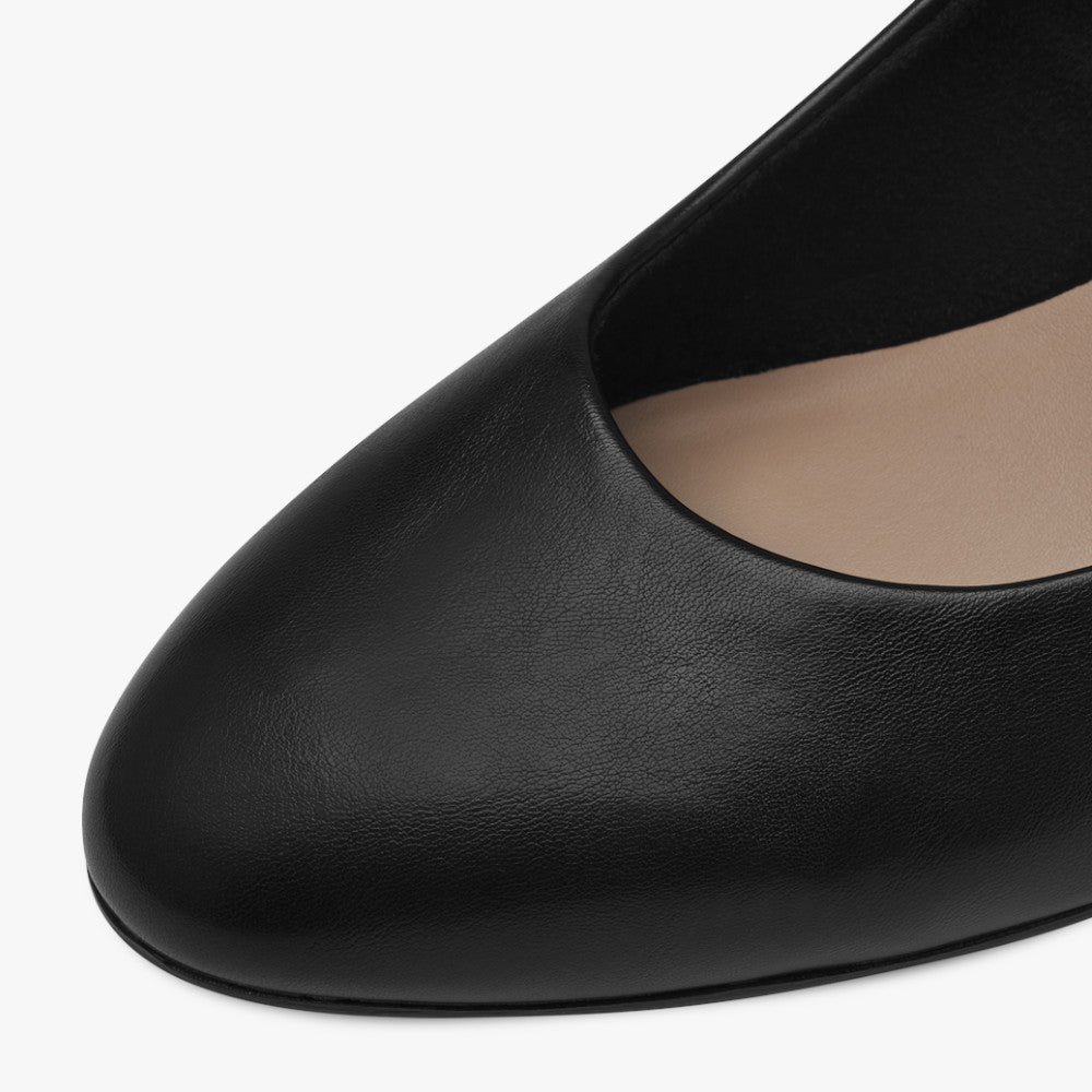 Tamaris Black Matt Court Shoes 1-22419-41-020