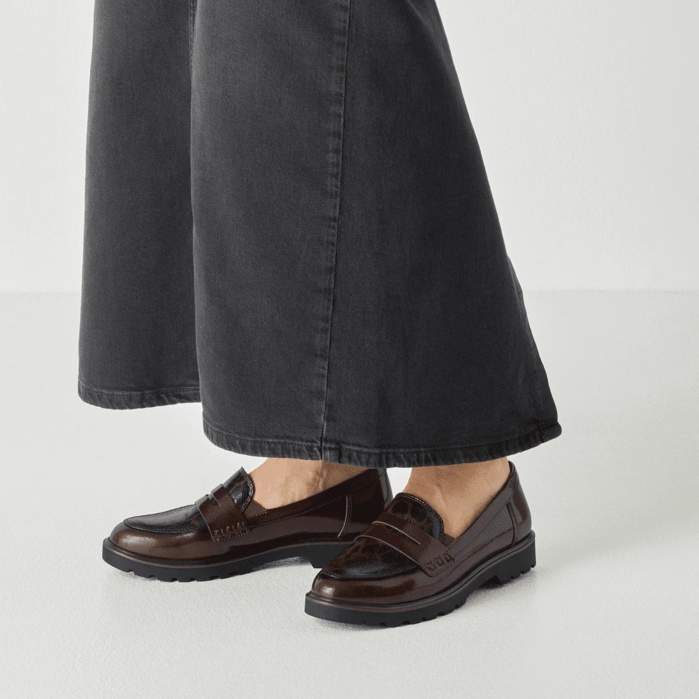 Tamaris Essentials Brown Chunky Penny Loafer