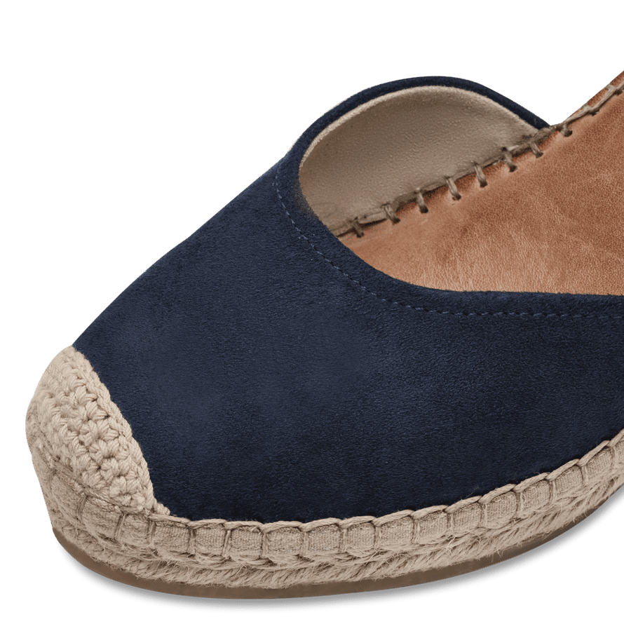 Tamaris Espadrille Sandals - Navy & Beige