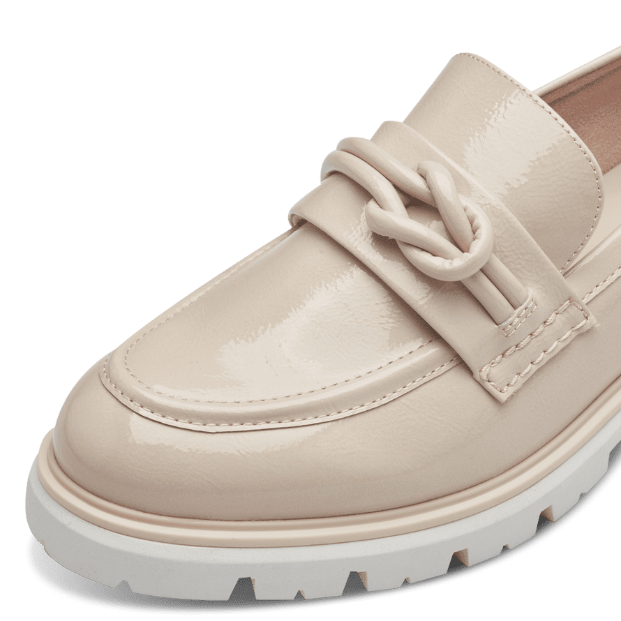 Marco Tozzi Beige Loafer with Grey Chunky Sole