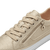 Close-up of the champagne gold zipper on S.Oliver Runner Sneakers, emphasizing the luxurious finish.