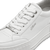 Close-up of S.Oliver White Platform Runner Shoes, focusing on the high-quality synthetic materials.