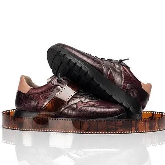 Wonders ODISEI 91 Burgundy Leather WondersFly™ Sneakers - Leavys Shoes