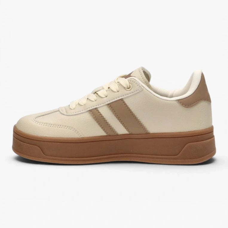 XTI Beige Trainer (Platform Sole) – 143645