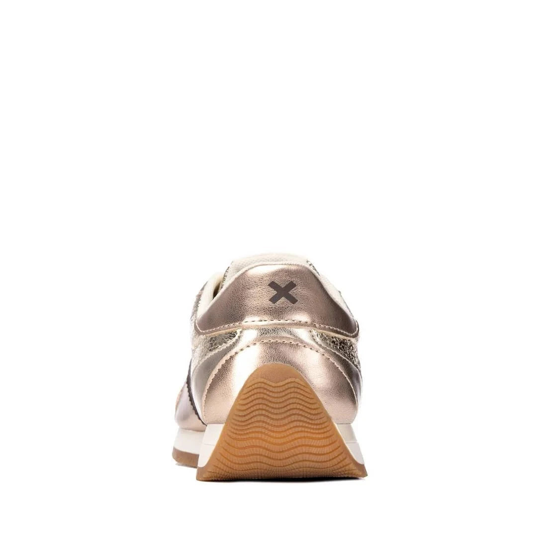 Xti Champagne Gold Metallic Vegan Trainers
