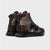 Wonders ENGLAND Brown and Pewter Ankle Boots with Animal Print and WondersFly™ Technology - Leavys Shoes