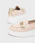 Wonders Light Pink BACAN Loafers – Soft Elegance with a Golden Touch - Leavys Shoes