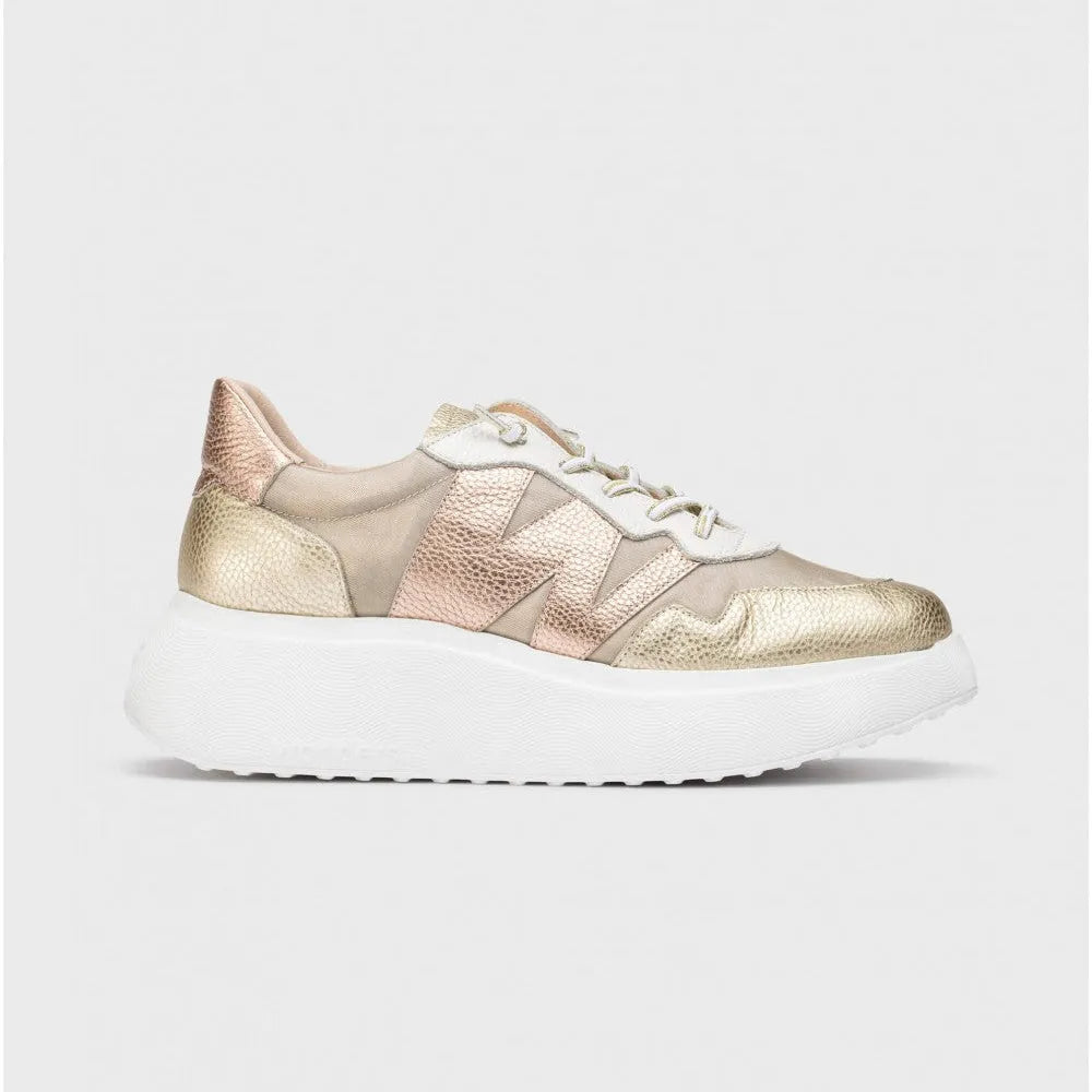 Wonders Gold ZENIT Sneakers – Effortless Glamour with Modern Comfort - Leavys Shoes