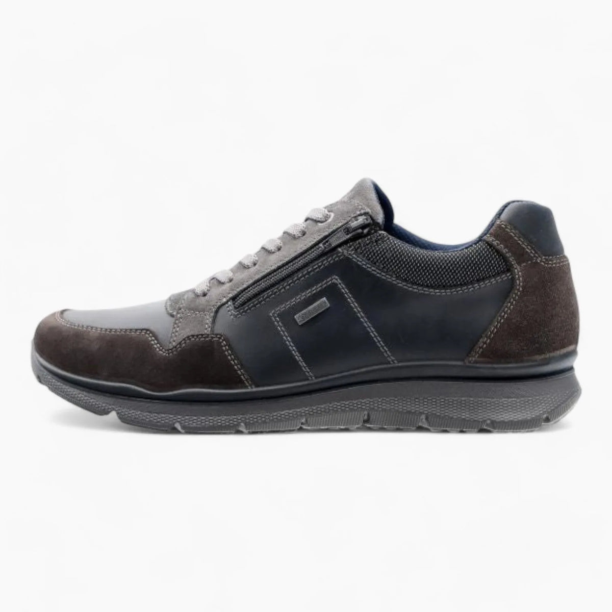 Ara Benjo Men&#39;s GORE-TEX Waterproof Shoes – Black Leather with Zip &amp; Lace-Up - Leavys Shoes